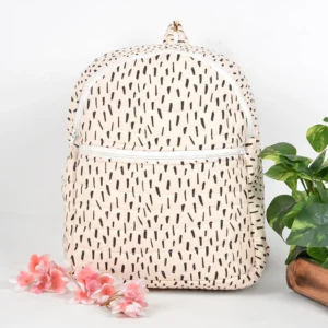 Organic Cotton Muslin Travel Bag for Baby | Multipurpose Diaper & Carry Bags for Mothers| Beige