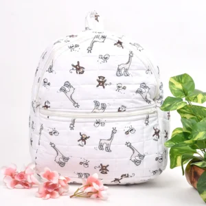 Organic Cotton Muslin Travel Bag for Baby | Multipurpose Diaper & Carry Bags for Mothers| Jungle