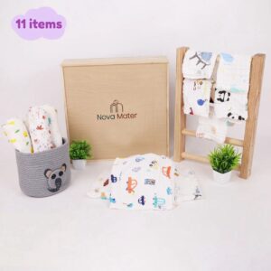 Newborn Baby Gift Hamper | Baby Shower Gift Hamper | Baby Essential Gift Set | Pack of 11