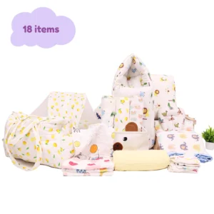 All Muslin Nursing and Bedding Gift set (18 items)
