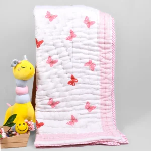 Organic Cotton Kids Quilt | Butterfly | 0-9 Years | 140 X 200cm