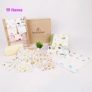 NewBorn Baby Gift Hamper | Baby Shower Gift Hamper | Baby Essential Gift Set | Pack of 19