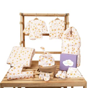 Hospital Kit for Newborn baby | Organic Cotton Gift Set | 10 Items | Bloom