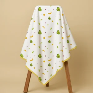 Organic Cotton Baby Blanket | Super Soft Cotton Blanket | 75X75 CM | 0-6 Months | Avocado