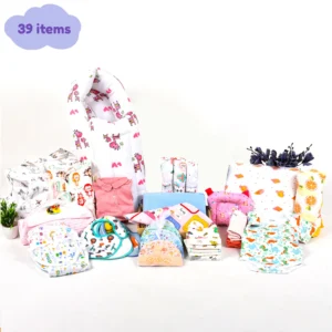 Newborn Baby Essentials Gift Combo Box -0-6 Months- 39 Items