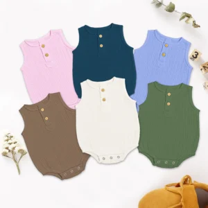 Organic Cotton Onesie For Newborn Baby | 0-12 Months | Pack of 6