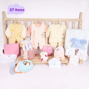 Winter Hospital Kit for Newborn Baby | Newborn Baby Essentials Gift Combo | 27 Items | Mixed Design