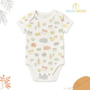 Newborn Baby Organic Cotton Half Sleeves Onesie | Newborn Baby Clothes | Baby Half Sleeve Cotton Sleepsuits