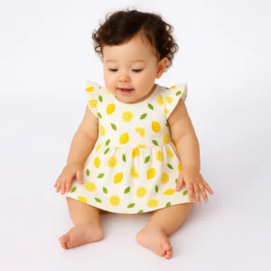 Organic Cotton Baby Girls Frock | Comfortable & Stylish Frock For Infant & Toddler Girls