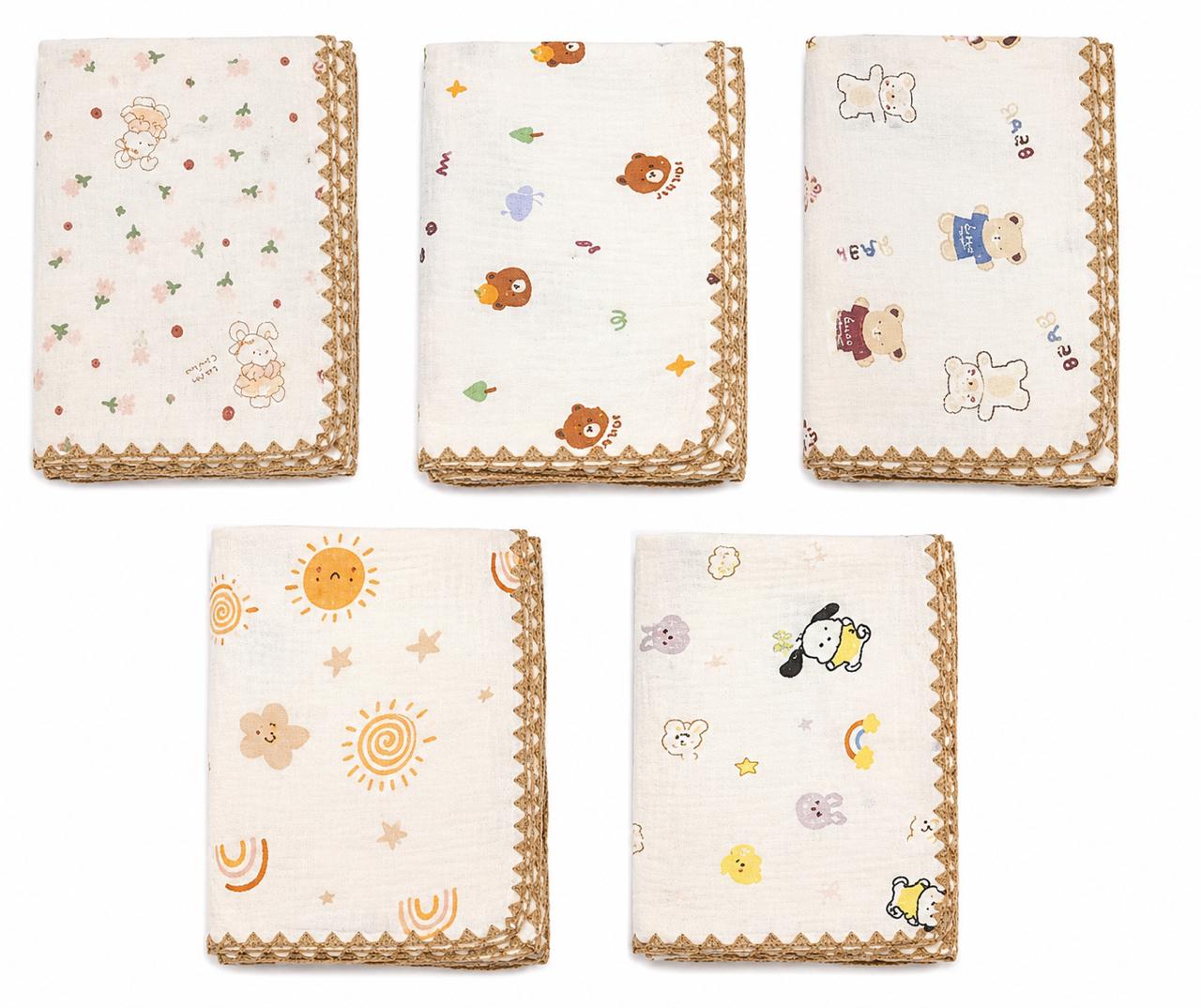 Organic Cotton 6 Layer Muslin Blanket | Super Soft Cotton Kids Blanket | 100X110 CM | 0-3 Years - Image 2