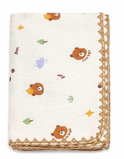 Organic Cotton 6 Layer Muslin Blanket | Super Soft Cotton Kids Blanket | 100X110 CM | 0-3 Years - Image 4
